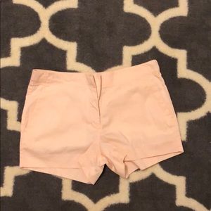 Beautiful light pink shorts.